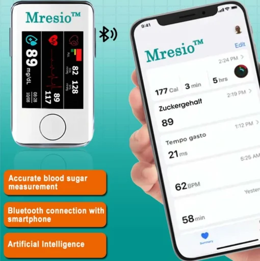 Mresio™ Precision Glucose Monitoring Premium 👨‍⚕️Non-invasive & Stanford Medicine X - 99.9% Accuracy